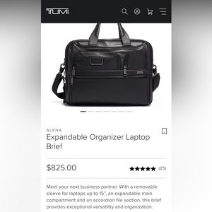 Tumi Alpha Expandable Briefcase